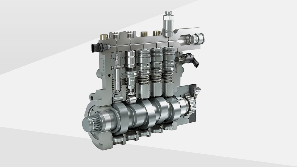 High-performance high-pressure pumps for diesel, gas and dual-fuel engines